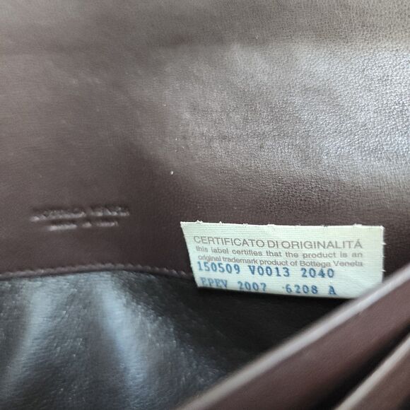 Bottega Veneta Brown Coco Woven Long Wallet Dust bag and Box - Picture 7 of 14